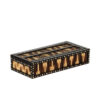 Anglo Indian Ebony and porcupine quill box with sliding top, Circa 1880. Box G