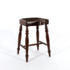 Saddle Seat Stool With Turned Legs, English, Circa 1880.