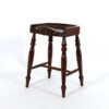 Saddle Seat Stool With Turned Legs, English, Circa 1880.