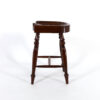 Saddle Seat Stool With Turned Legs, English, Circa 1880.