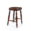 Saddle Seat Stool With Turned Legs, English, Circa 1880.