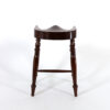 Saddle Seat Stool With Turned Legs, English, Circa 1880.