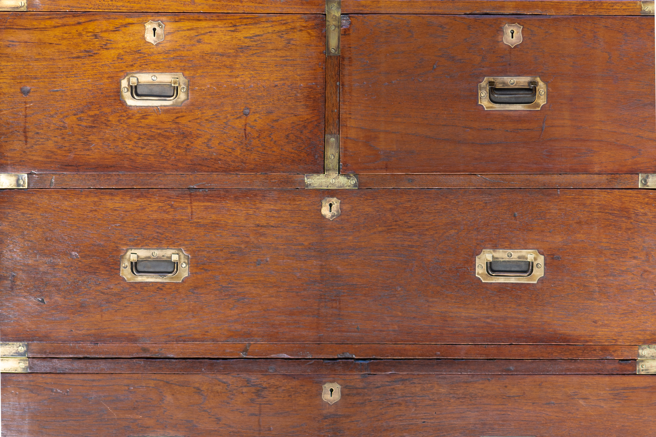 Antique Straight Back Dresser Style Steamer Trunk, Circa Late 19th C