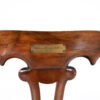 A Sculptural Carved, Open Arm, Lyre Back Armchair, English Circa 1850.