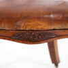 A Sculptural Carved, Open Arm, Lyre Back Armchair, English Circa 1850.