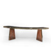 A Pair of Curved Cast Stone Faux Bois Benches, French Circa 1900