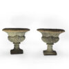 Pair Of Terra Cotta Pedestal Urns, English Circa 1900