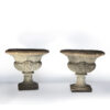 Pair Of Terra Cotta Pedestal Urns, English Circa 1900
