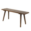 Rustic Ochre Painted Wooden Bench, English Circa 1850.