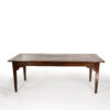 English Fruitwood Farm Table With Tapered Legs, Circa 1850.