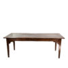 English Fruitwood Farm Table With Tapered Legs, Circa 1850.