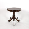 Victorian Walnut Tripod Side Table on Column Base, English Circa 1860