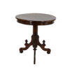 Victorian Walnut Tripod Side Table on Column Base, English Circa 1860
