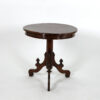 Victorian Walnut Tripod Side Table on Column Base, English Circa 1860
