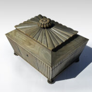 Regency Period Anglo Indian Sage Green Buffalo Horn Men’s Dressing Box Circa 1810
