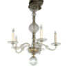 Vintage American Cut Crystal and Brass Chandelier, Circa 1930