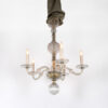 Vintage American Cut Crystal and Brass Chandelier, Circa 1930