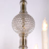Vintage American Cut Crystal and Brass Chandelier, Circa 1930