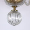 Vintage American Cut Crystal and Brass Chandelier, Circa 1930