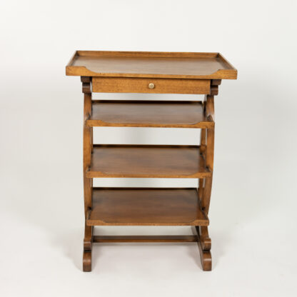 Small-Scale French Fruitwood Four-Tier Étagère circa 1880