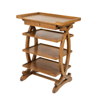 Small-Scale French Fruitwood Four-Tier Étagère circa 1880