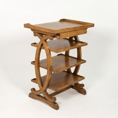 Small-Scale French Fruitwood Four-Tier Étagère circa 1880