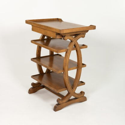 Small-Scale French Fruitwood Four-Tier Étagère circa 1880