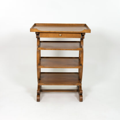 Small-Scale French Fruitwood Four-Tier Étagère circa 1880