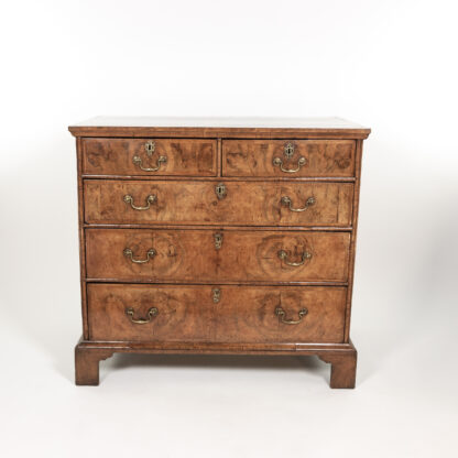 Georgian Walnut Chest of Drawers English, Circa 1720