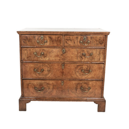 Georgian Walnut Chest of Drawers English, Circa 1720