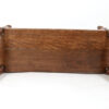 Late Victorian Mahogany Window Bench with Raised Arms English, Circa 1890