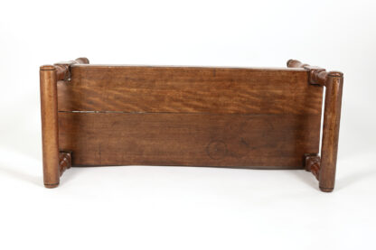 Late Victorian Mahogany Window Bench with Raised Arms English, Circa 1890