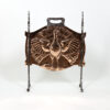 Arts & Crafts Copper and Iron Firescreen Depicting a Peacock English, Circa 1880