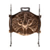 Arts & Crafts Copper and Iron Firescreen Depicting a Peacock English, Circa 1880