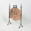 Arts & Crafts Copper and Iron Firescreen Depicting a Peacock English, Circa 1880