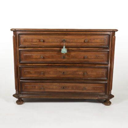 Early 18th Century Italian Walnut Commode Circa 1700