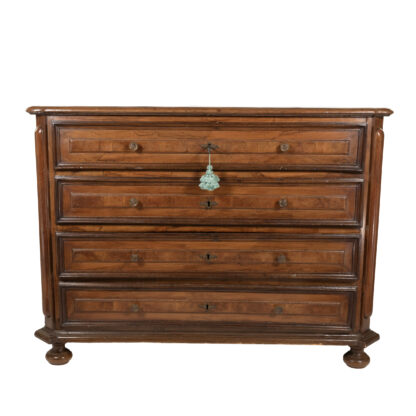 Early 18th Century Italian Walnut Commode Circa 1700