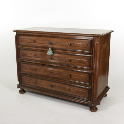 Early 18th Century Italian Walnut Commode Circa 1700