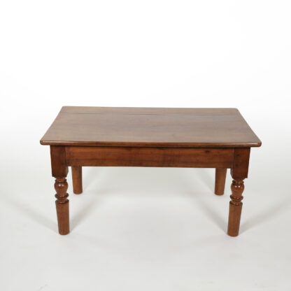 French Fruitwood Low Table with Turned Legs, Circa 1870