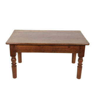 French Fruitwood Low Table with Turned Legs, Circa 1870