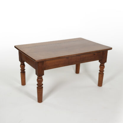 French Fruitwood Low Table with Turned Legs, Circa 1870