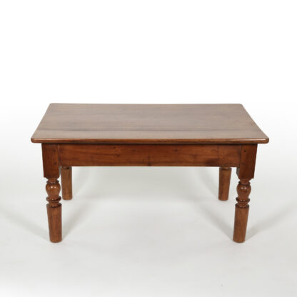 French Fruitwood Low Table with Turned Legs, Circa 1870