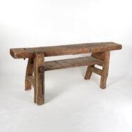 French Wood Worker’s Bench with Vise and Lower Shelf Circa 1880