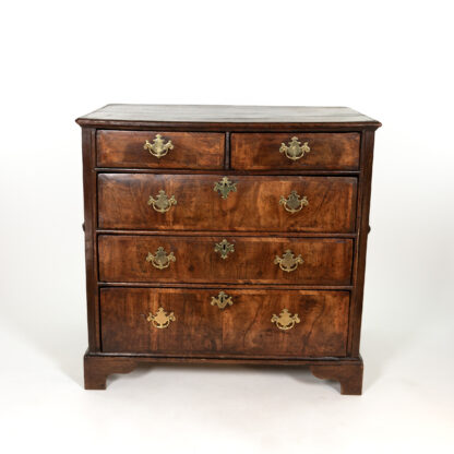 George I Oak and Walnut Chest of Drawers, English Circa 1700