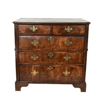 George I Oak and Walnut Chest of Drawers, English Circa 1700