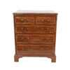 Georgian Style Mahogany Bachelor’s Chest with Satinwood Inlay, English, circa 1890