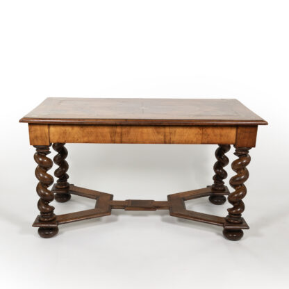 Inlaid Dutch Baroque Library Table Netherlands circa 1790