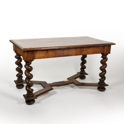 Inlaid Dutch Baroque Library Table Netherlands circa 1790