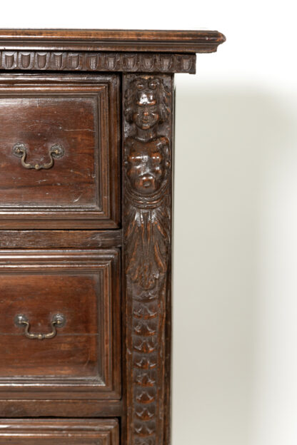 Pair of Narrow 18th Century Italian Walnut Buffets, Italy circa 1780