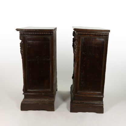 Pair of Narrow 18th Century Italian Walnut Buffets, Italy circa 1780